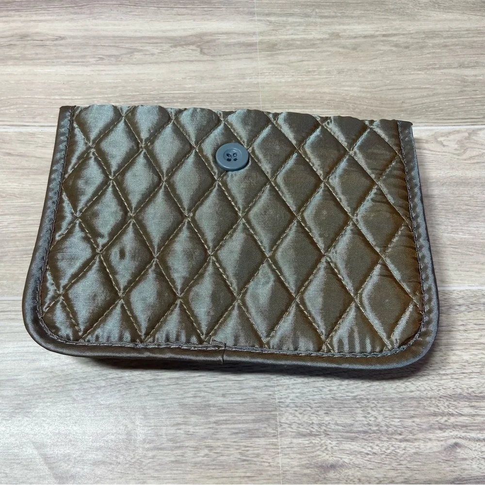 BRIGHTON / Your True Color Gold Iridescent Carry All Pouch
